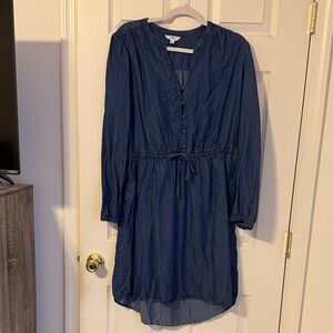 Time and Tru Denim Blue Midi Dress